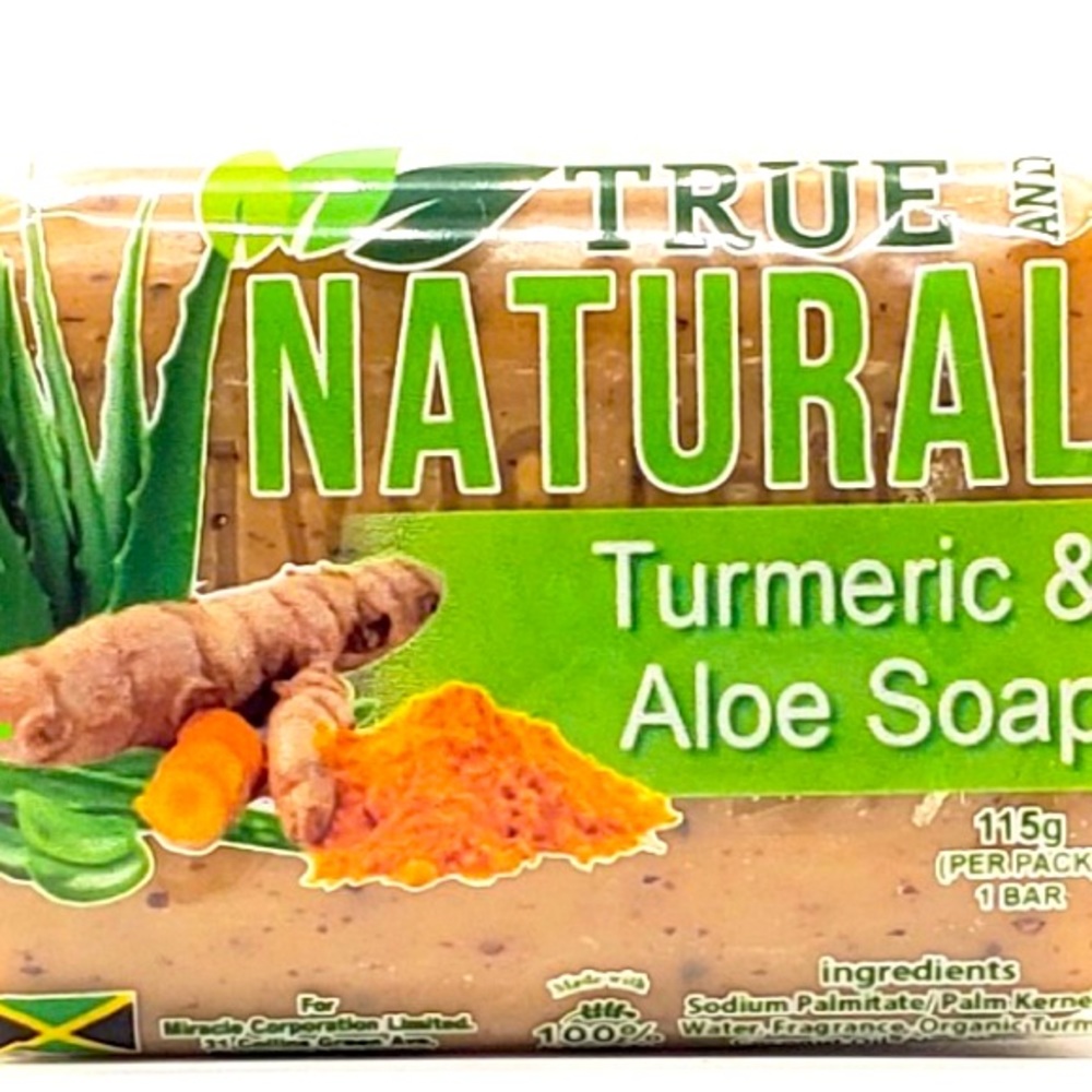 TRUE & NAT SOAP TURMERIC & ALOE 4oz